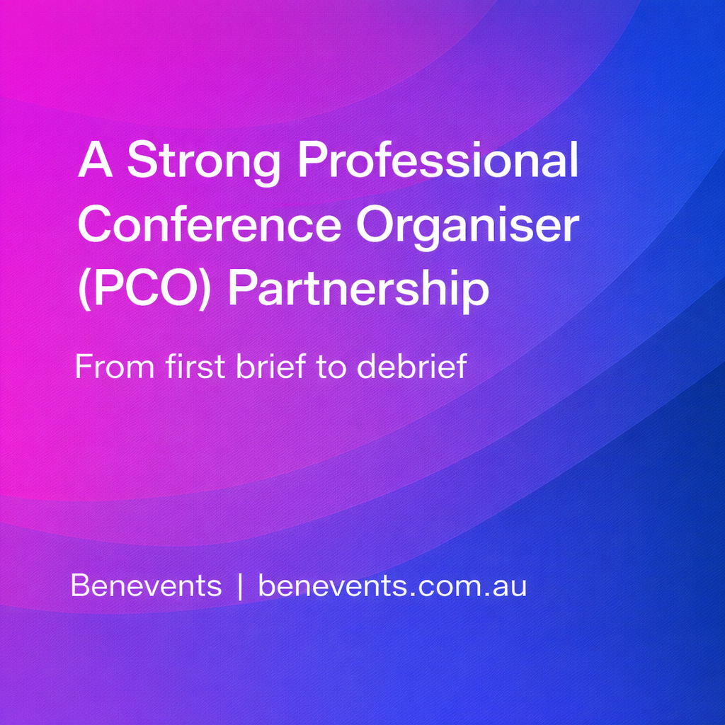 What a Strong Professional Conference Organiser (PCO) Partnership Looks Like: From First Brief to Post-Event Debrief
